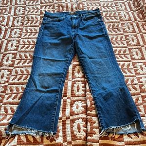 MOTHER The Insider Crop Step Fray Jeans